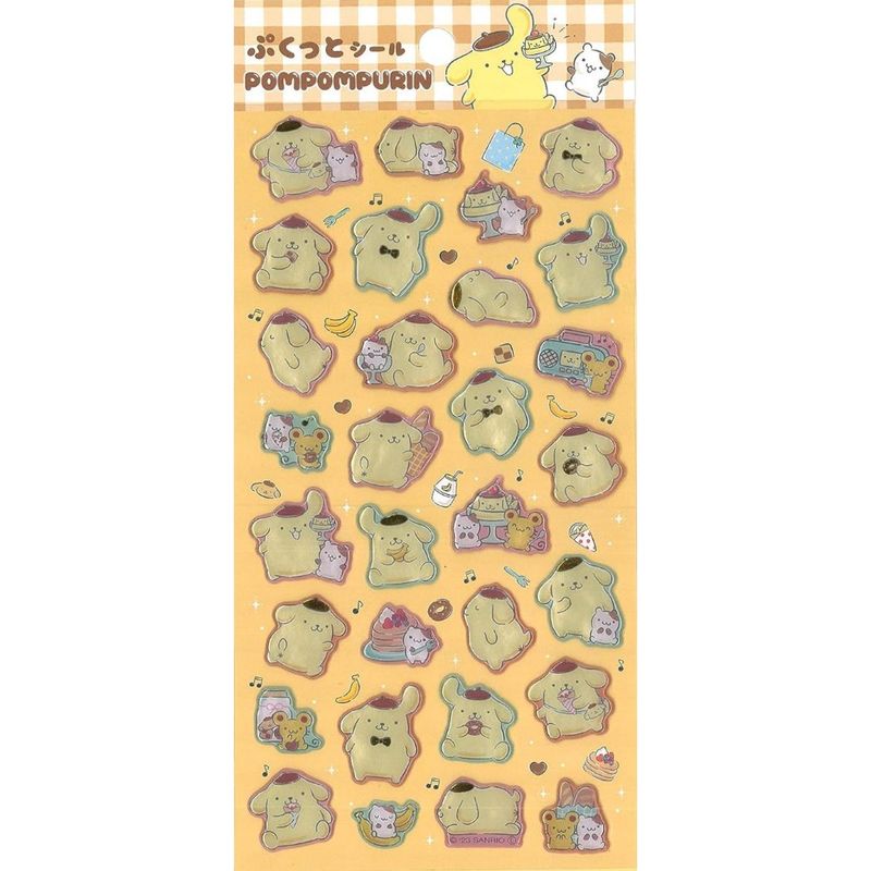SANRIO - Set de Stickers Pompompurin 3D Sanrio Japón