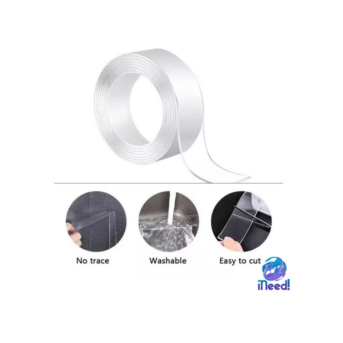 GENERICO - CINTA DOBLE CONTACTO DE ALTA RESISTENCIA DE 3 METROS