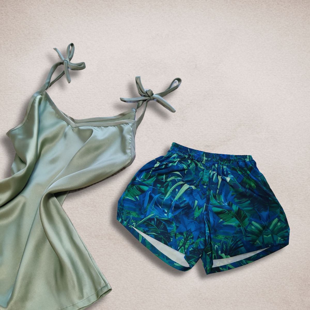 SENSA SILK - Pijama mujer seda conjunto verano