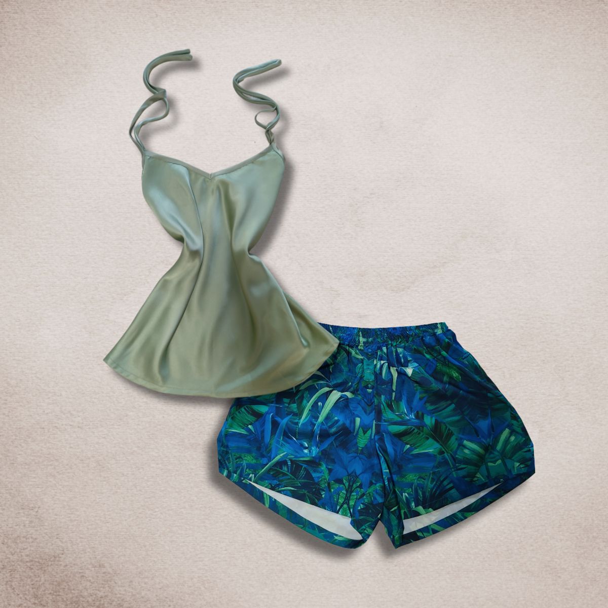 SENSA SILK - Pijama mujer seda conjunto verano