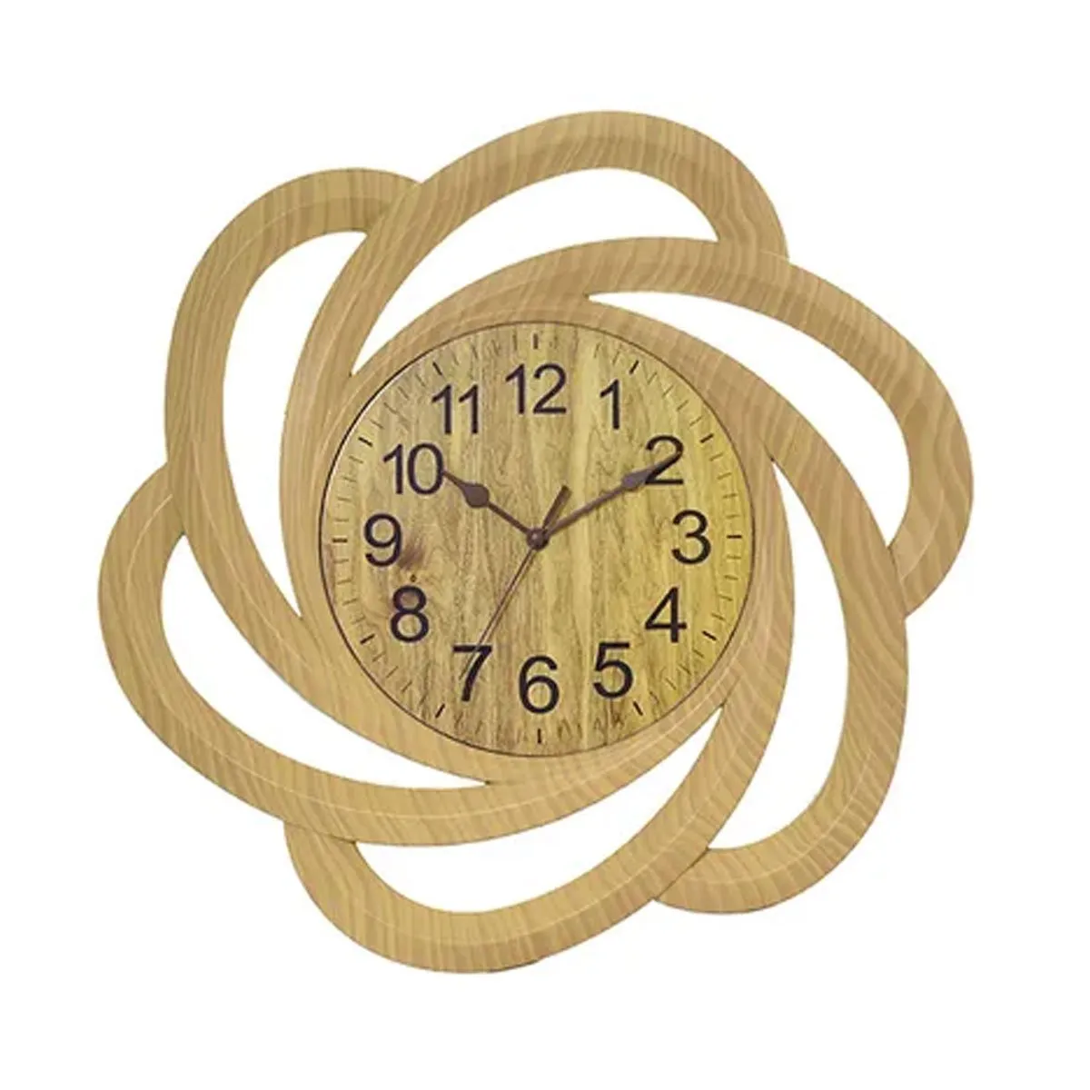 GENERICO - Reloj De Pared Elegante Comedor Cocina Hogar 40cm Marrón Claro