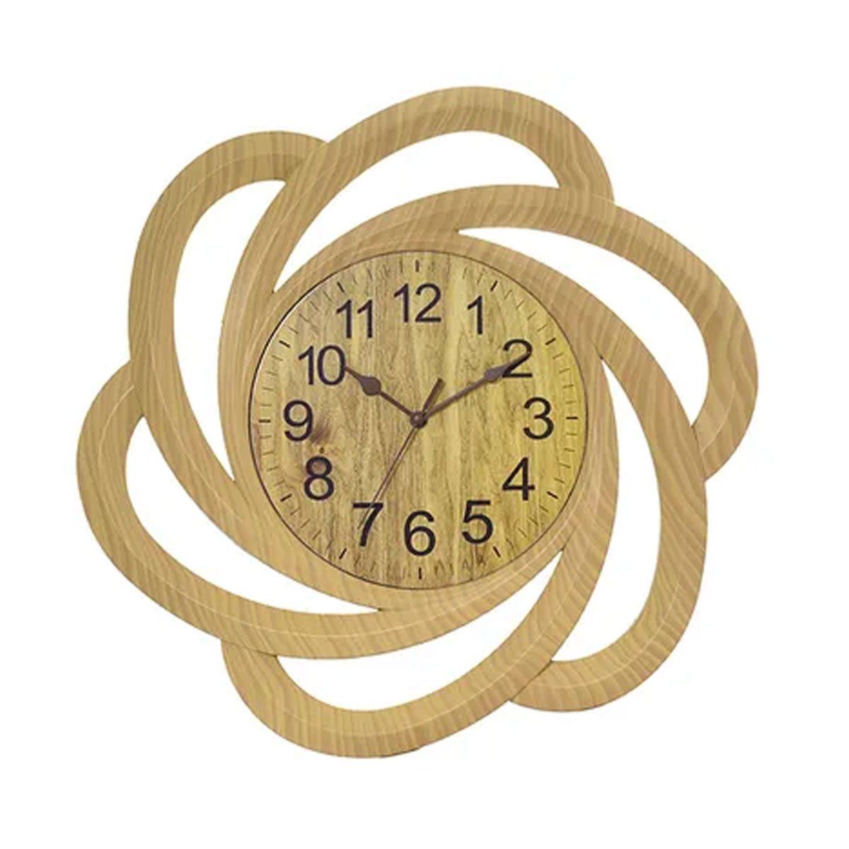 GENERICO - Reloj De Pared Elegante Comedor Cocina Hogar 40cm Marrón Claro