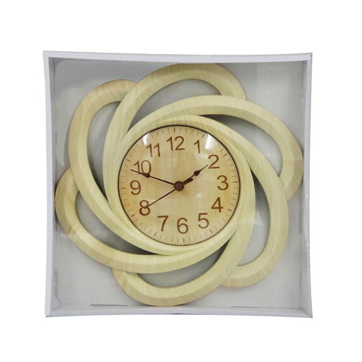 GENERICO - Reloj De Pared Elegante Comedor Cocina Hogar 40cm Marrón Claro