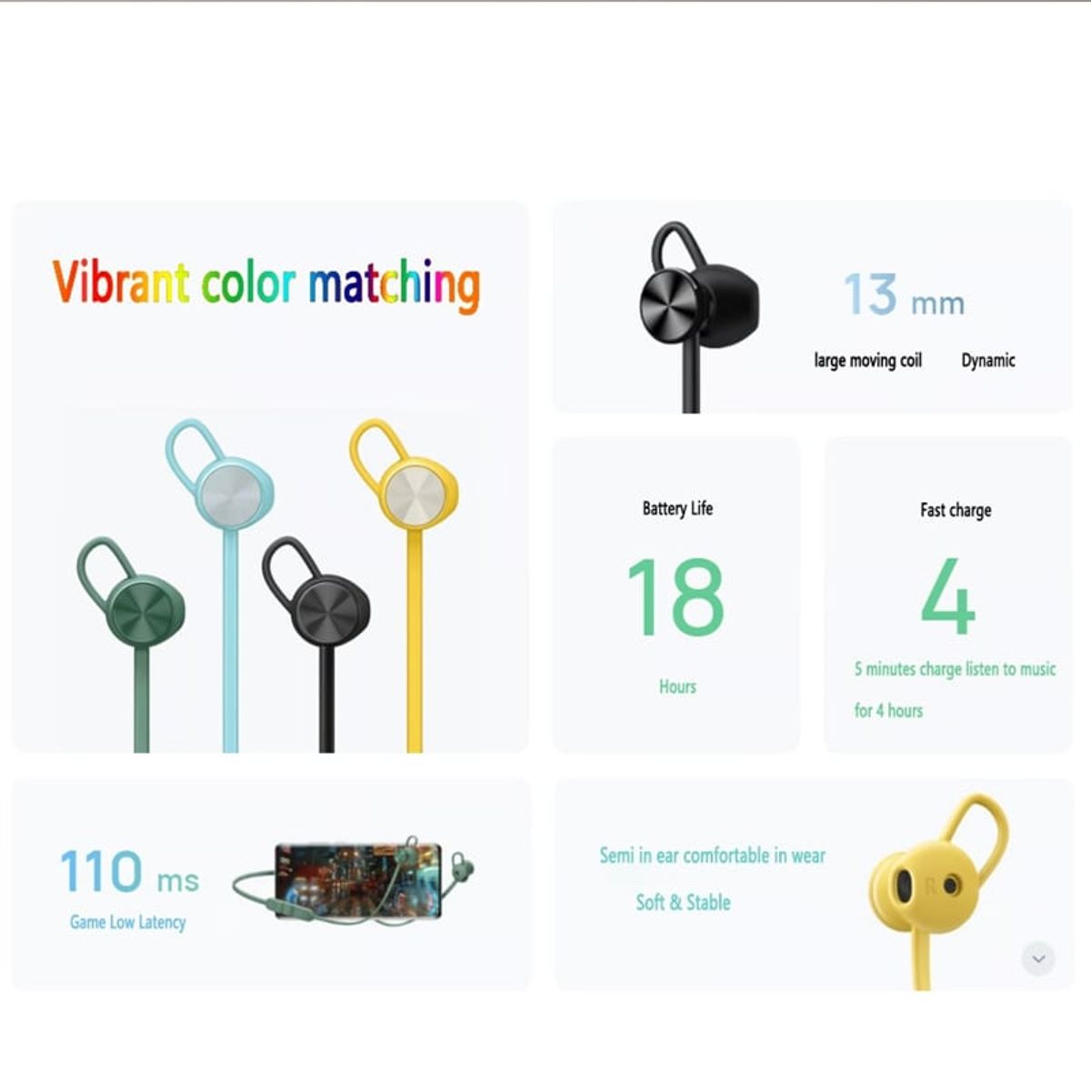 HUAWEI - Auriculares inalámbricos Bluetooth Huawei Freelace Lite Negro