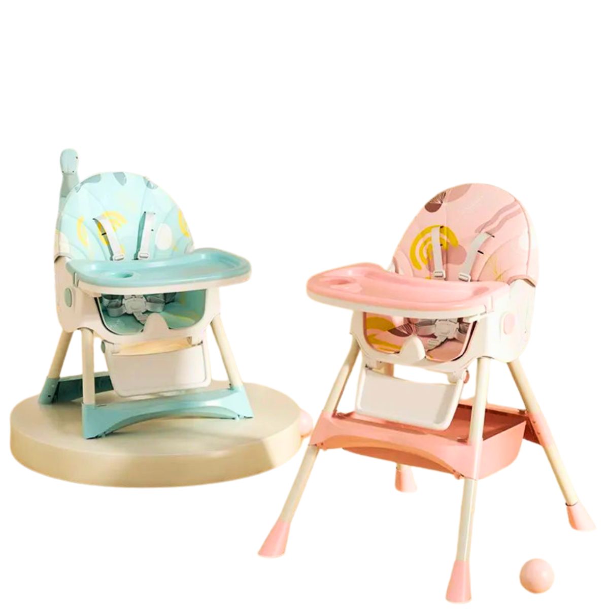 GENERICO - SILLA DE COMER BALANCÍN 3 EN 1 BEIGE