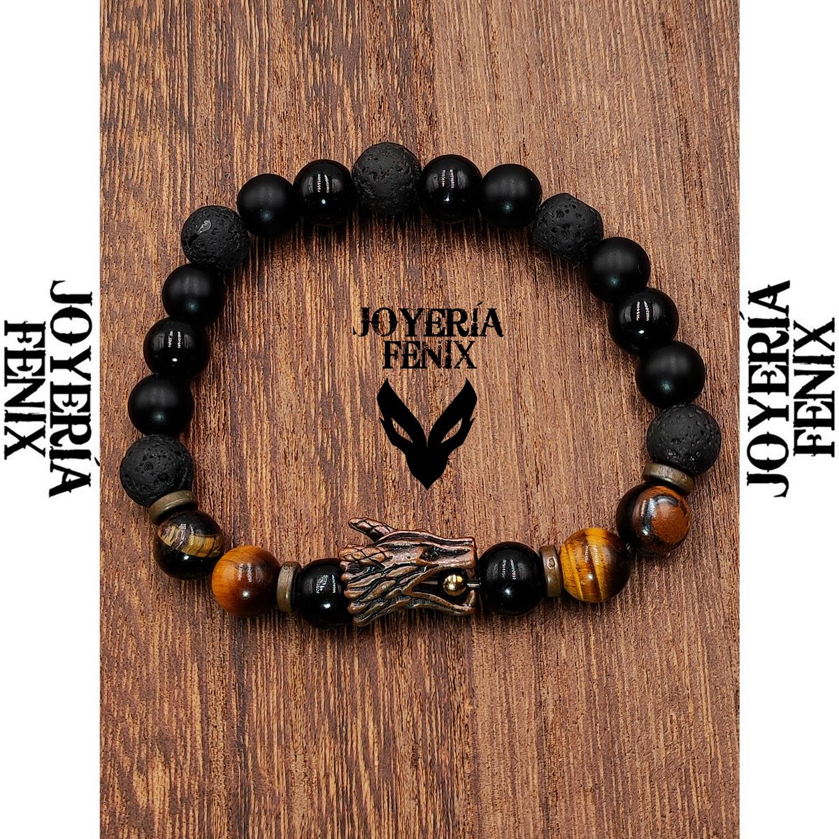 JOYERIA FENIX - Pulsera Piedra Natural Dragón - Joyeria Fenix