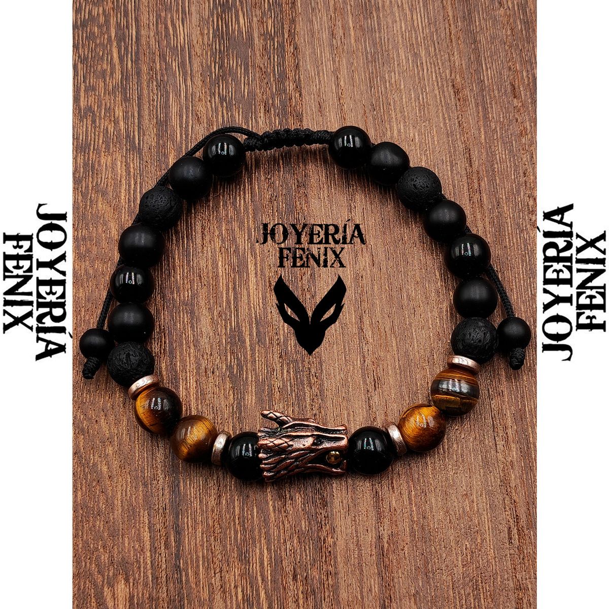 JOYERIA FENIX - Pulsera Piedra Natural Dragón - Joyeria Fenix