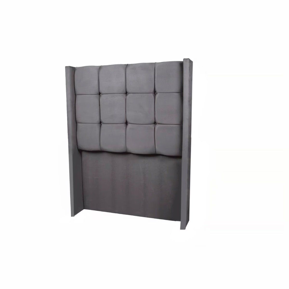 MUEBLES MACRUMO - Cabecera Alta Atenas King - Color Gris Claro
