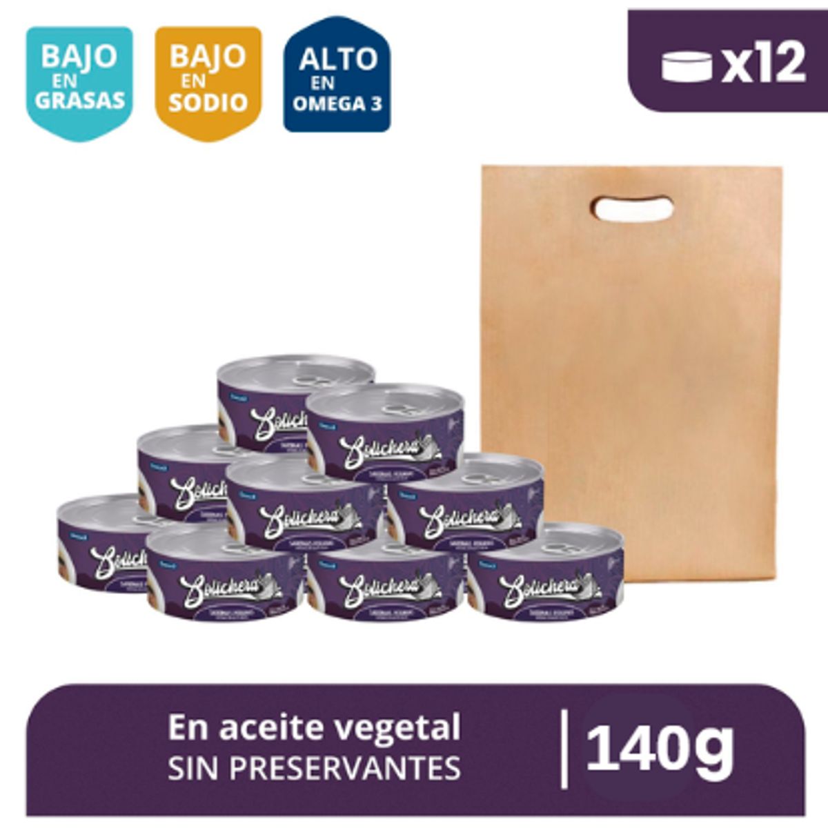 CARABELA - Sardinas Peruanas Bolichera - Pack x12