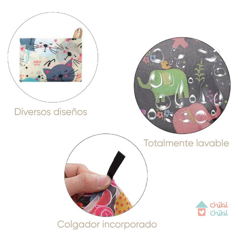 CHIBI CHIBI - Bolsa Portátil Para Paseos Y Viajes