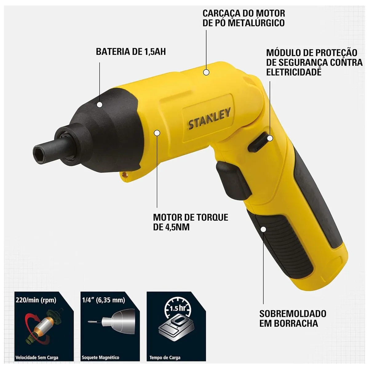 STANLEY - ATORNILLADOR INALÁMBRICO 4V+ 30 ACCESORIOS, SCS4K-B2 STANLEY