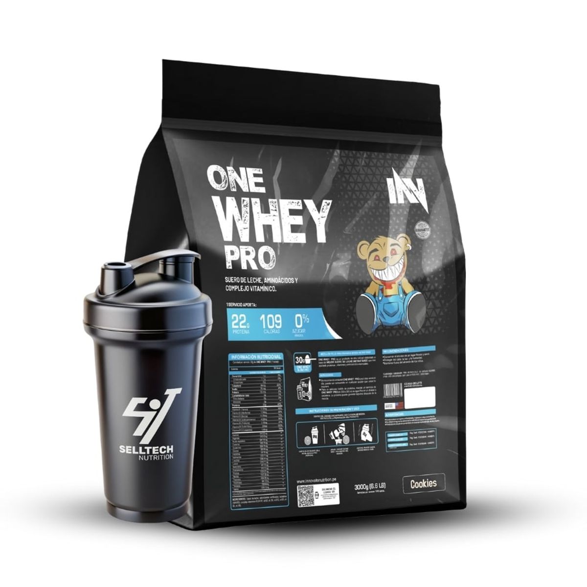 INN INNOVATE NUTRITION - Proteína One Whey Pro 3 kg Cookies