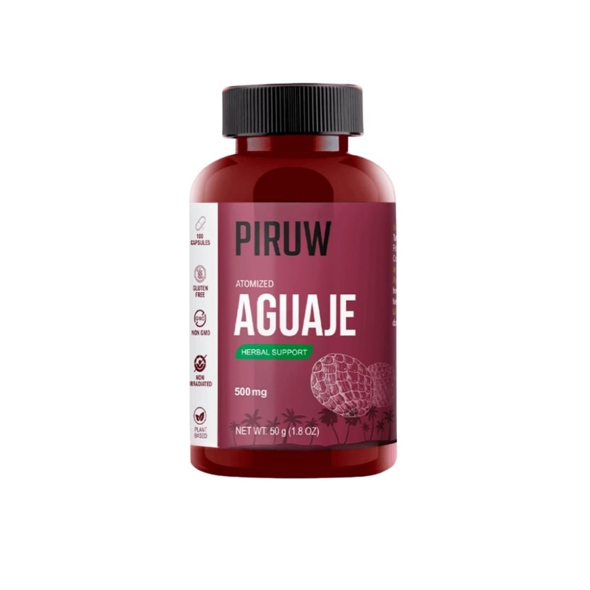 PIRUW - Capsulas De Aguaje Piruw 100 Cápsulas