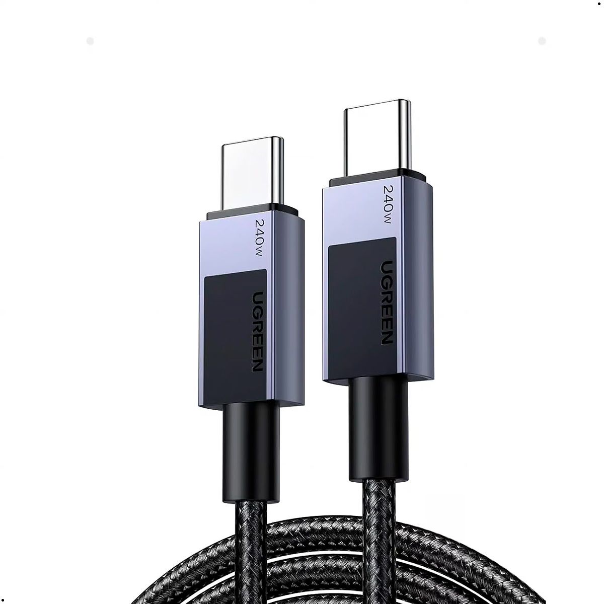 UGREEN - Cable Usb-c 1m Carga Rapida 240w  Nylon Trenzado Ugreen