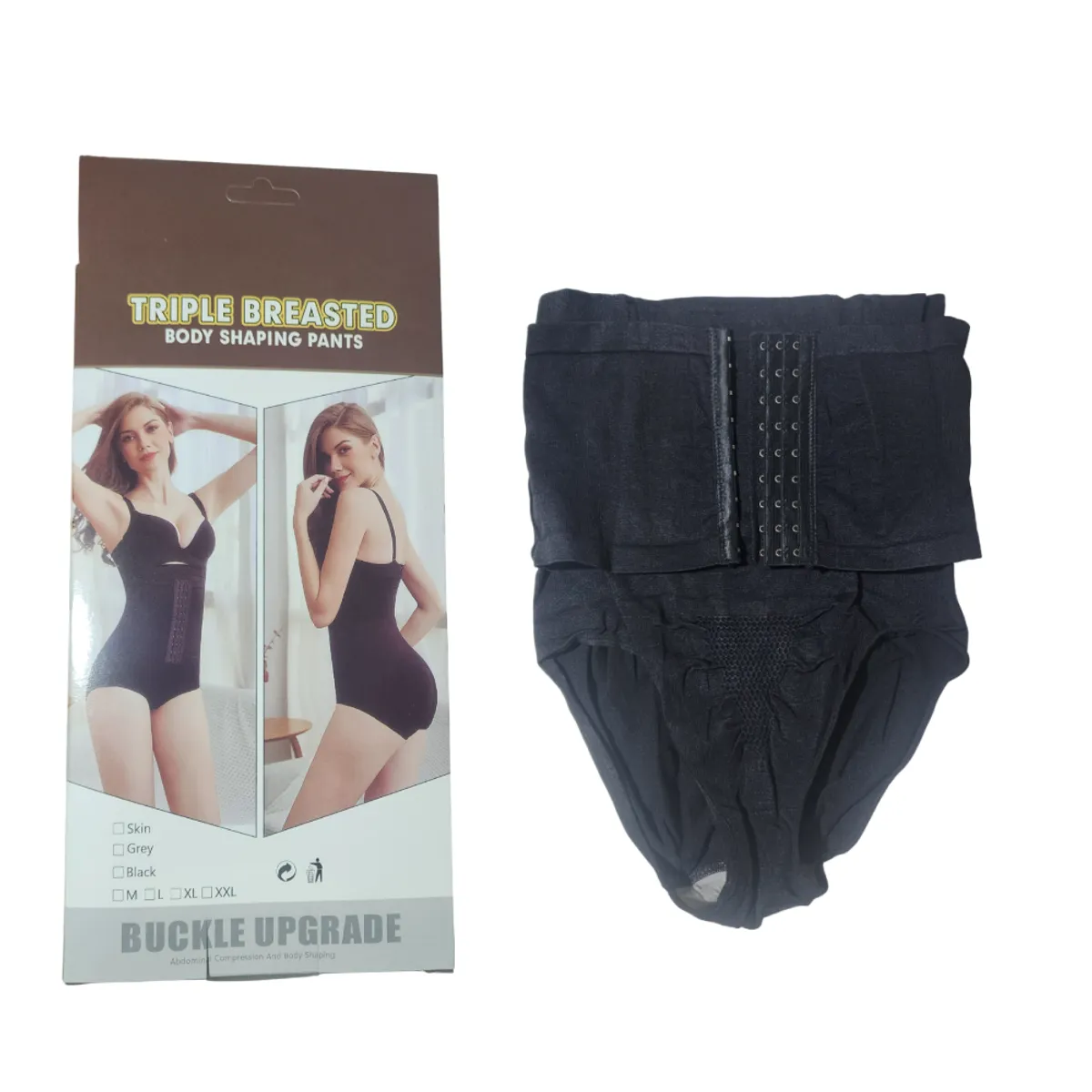 GENERICO - Faja ropa interior moldeadora de cintura corsé reductor NEGRO