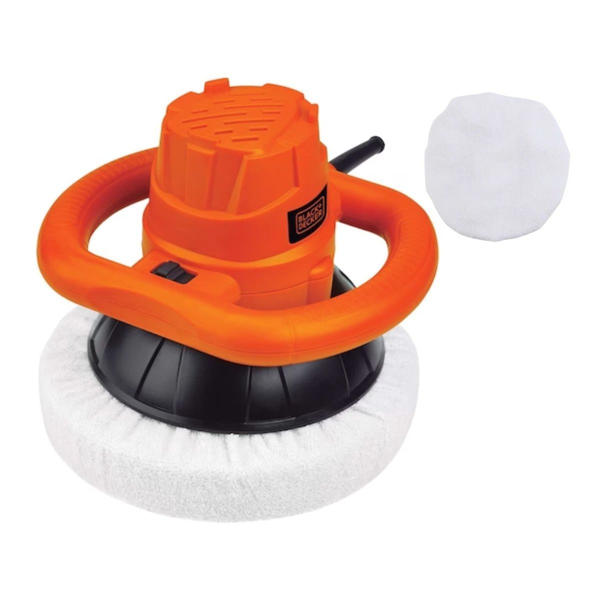 BLACK+DECKER - Pulidora Orbital 10" 120 W 3200 Rpm + 3 Bonetes Black & Decker