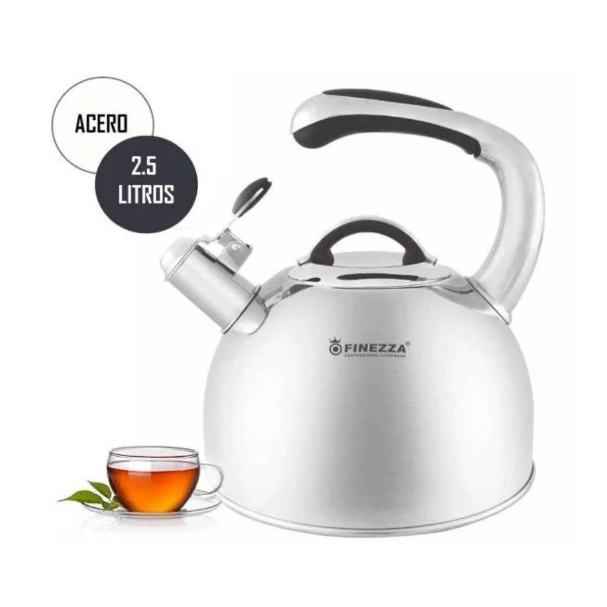 FINEZZA - TETERA FINEZZA FF-T0040-IN ACERO INOXIDABLE 2.5 L FF-T0040