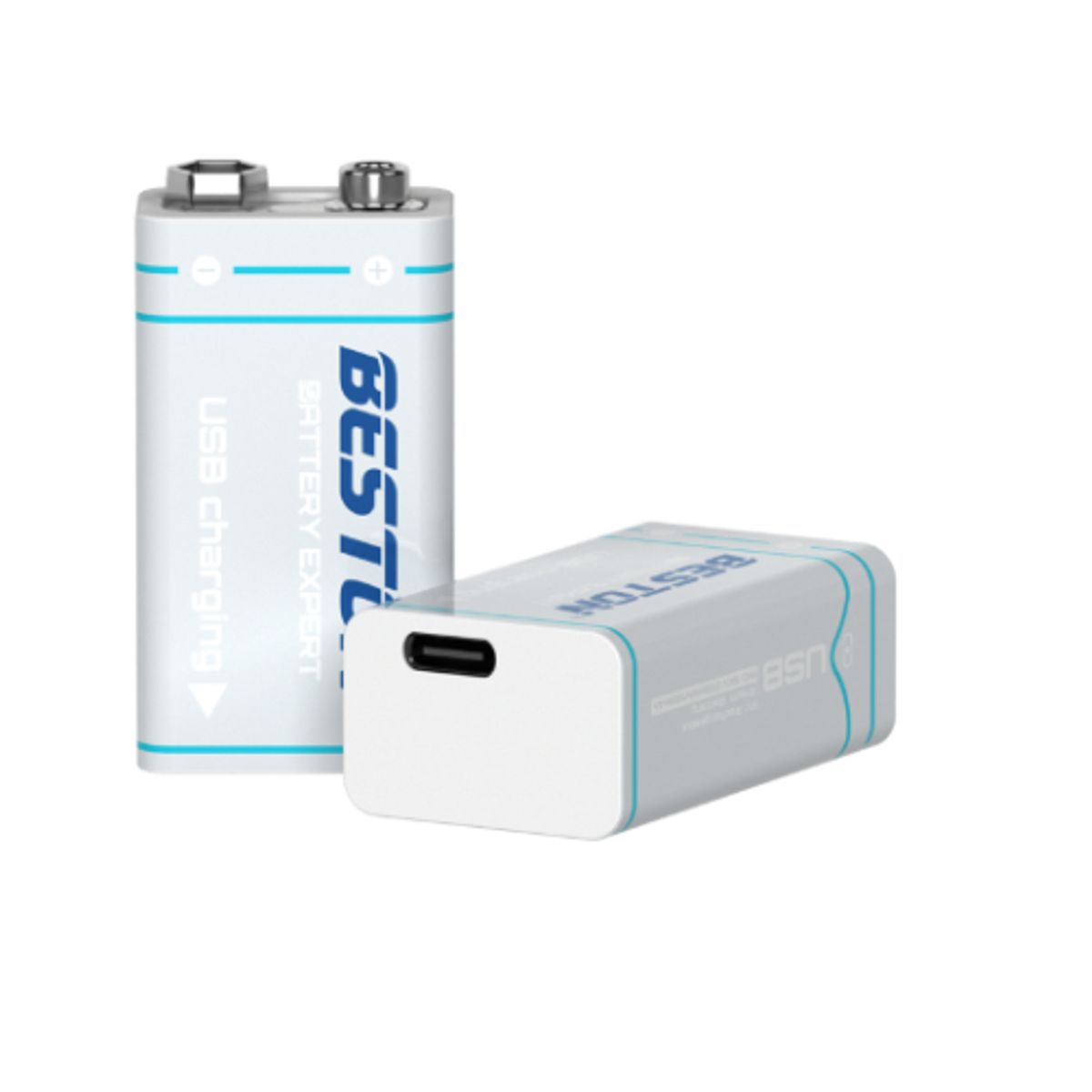 BESTON - BATERIA DE LITIO  USB 9V. 1000 mAh RECARGABLE BESTON TIPO C