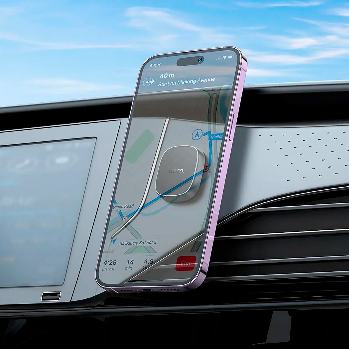 HOCO - Soporte Celular Hoco H52 Magnetico Para Auto x2 Unid