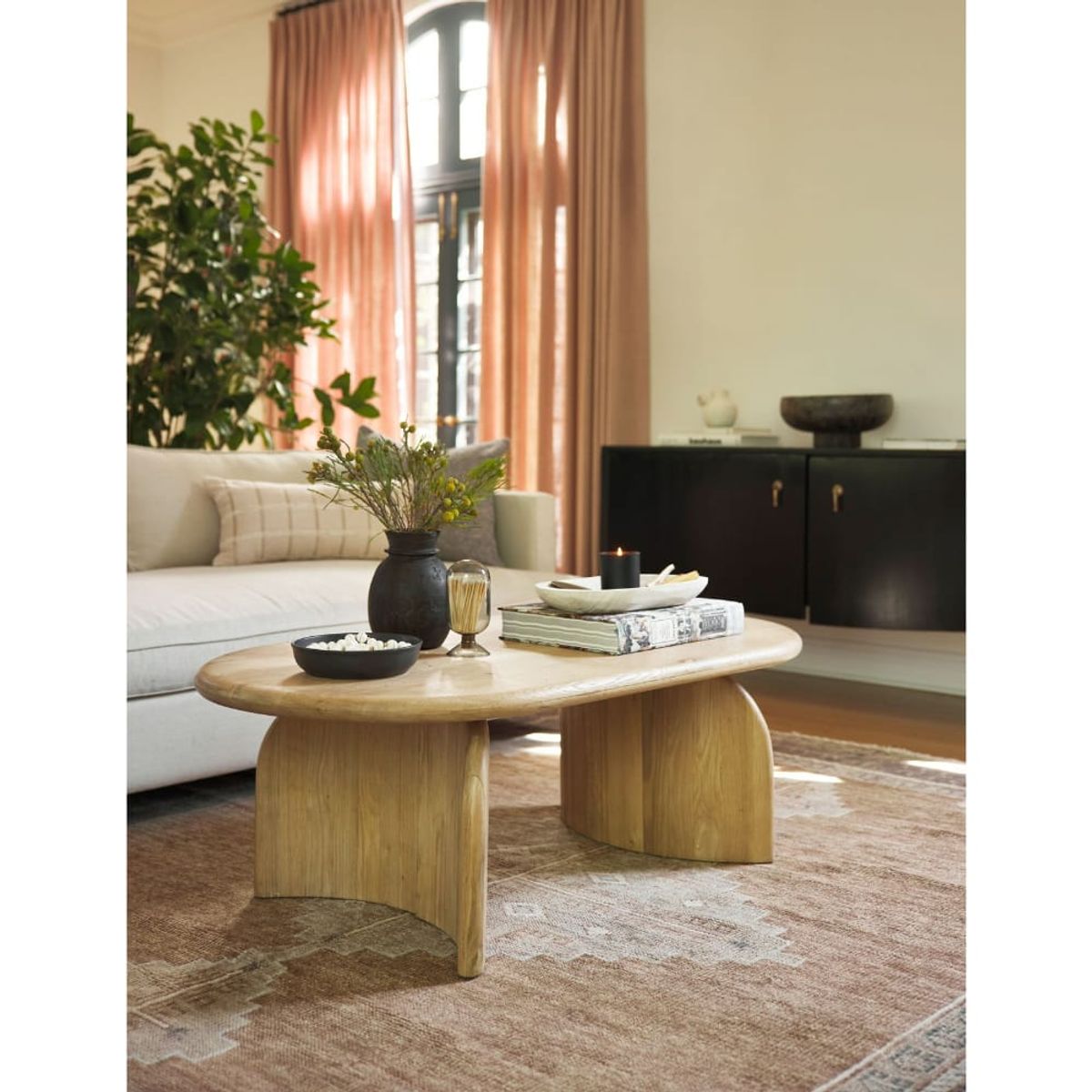 GENERICO - Mesa de Centro Wendy Natural De Madera Pandora Home