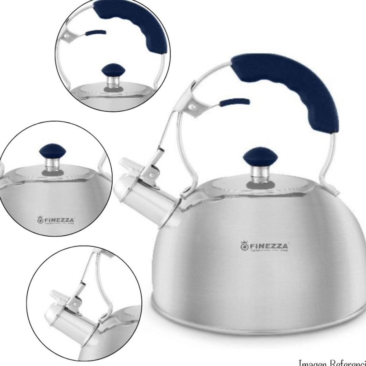 FINEZZA - TETERA FINEZZA FF-T0046 ACERO INOXIDABLE AZUL 2.5 L