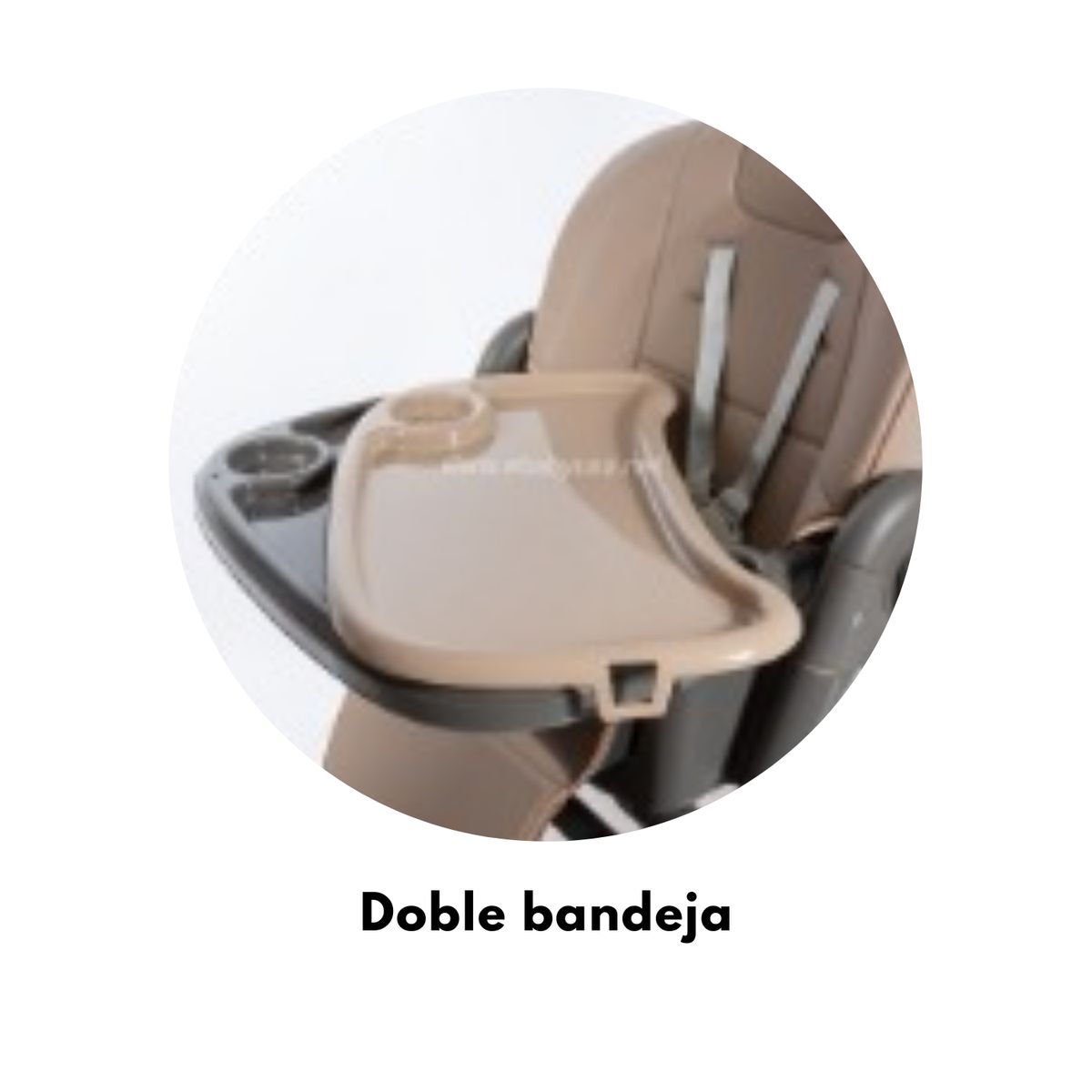 EBABY - Silla de comer Plegable Rudy Plomo