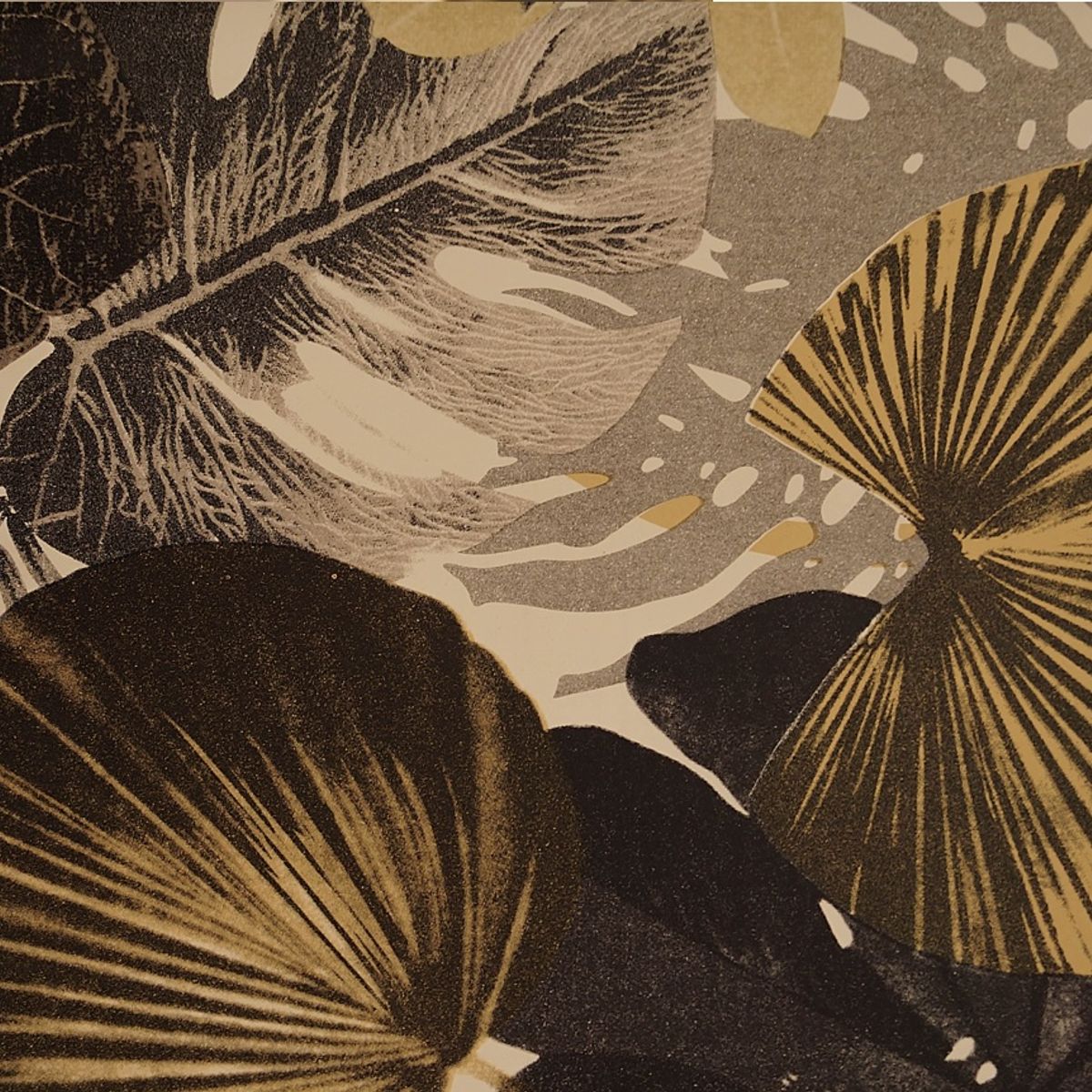 GENERICO - PAPEL TAPIZ DECORATIVO HOJAS FORMATO 0.53X10.00 M PARA PARED CODIGO B 67