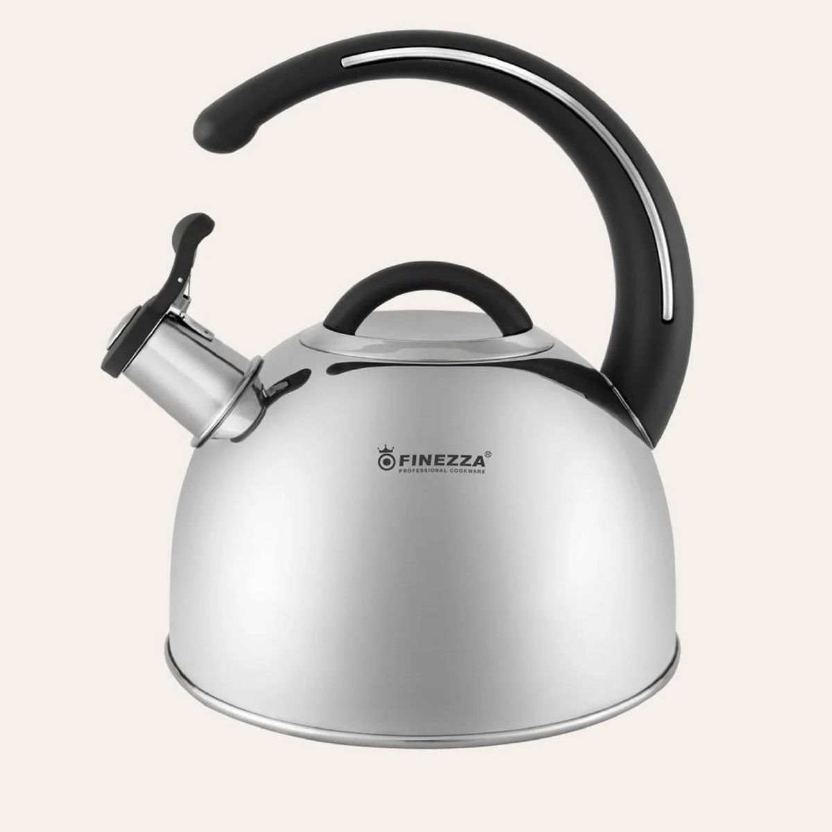 FINEZZA - TETERA DE ACERO INOXIDABLE FINEZZA FF-T0048 3.0 LITROS NEGRO