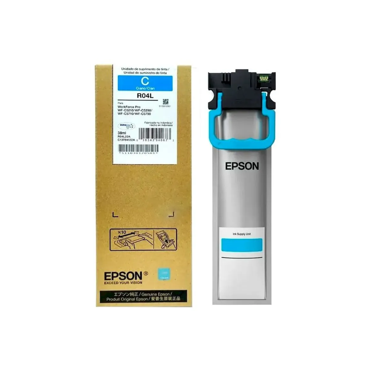 EPSON - Cartucho Epson Original R04L CYAN XL wf-c5710 WF-C5210 5290