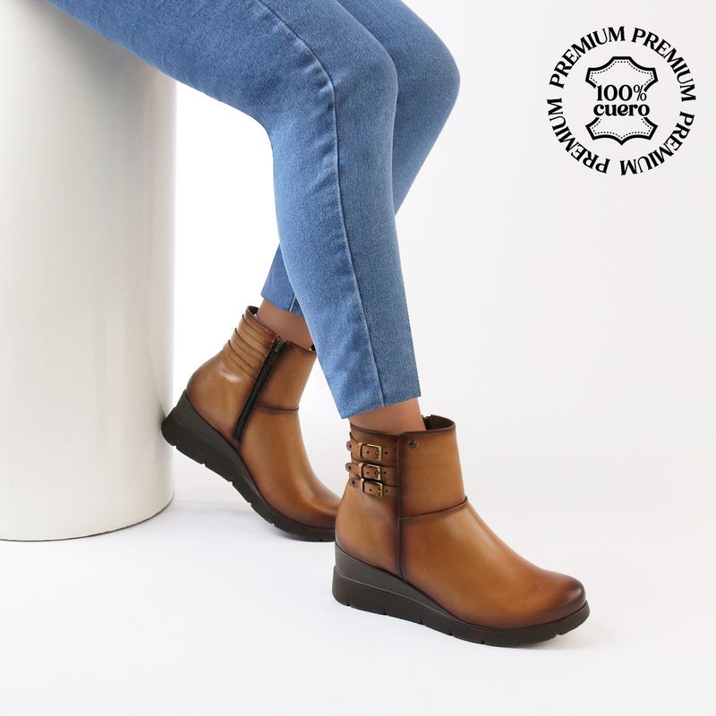 ECCO - Botas Confort Mujer Ecco Franca04 Apache Cuero