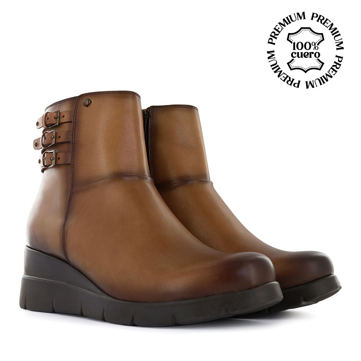 ECCO - Botas Confort Mujer Ecco Franca04 Apache Cuero