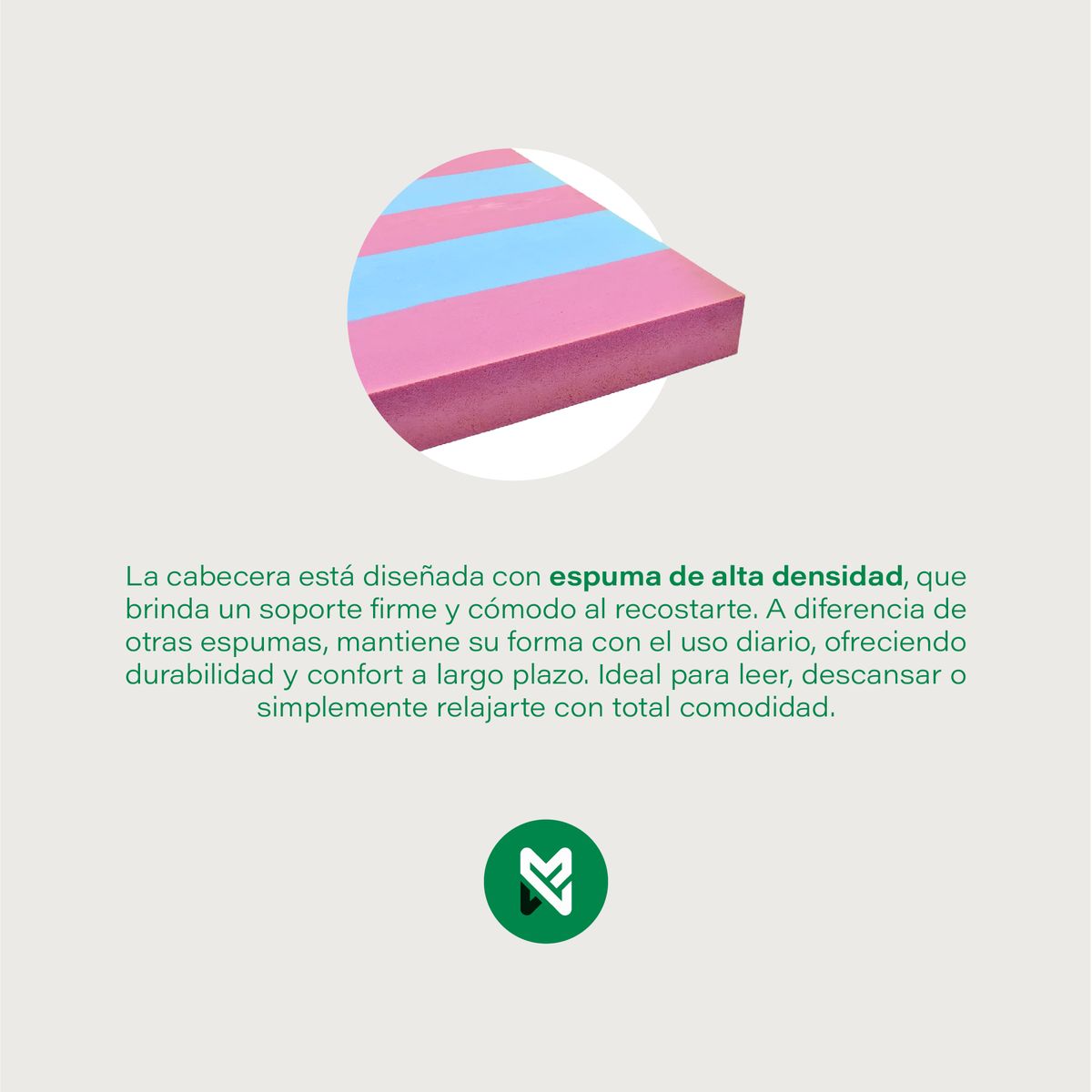 MUEBLES MACRUMO - Cabecera Alta Varsovia Queen - Rosado Antifluido