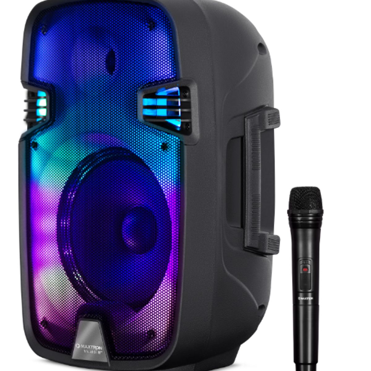 MAXTRON - Parlante Portatil VIVALDI 8  MX101W TWS BLUETOOTH USB RGB Mic MAXTRON