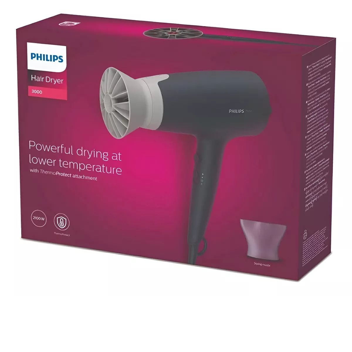 PHILIPS - Secadora De Cabello Philips Antifrizz 2100 W Y 6 Velocidades