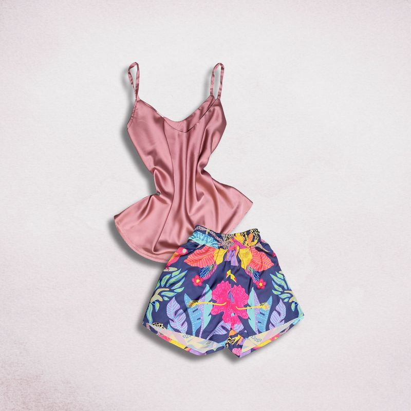 Pijama mujer verano seda top short SENSA SILK