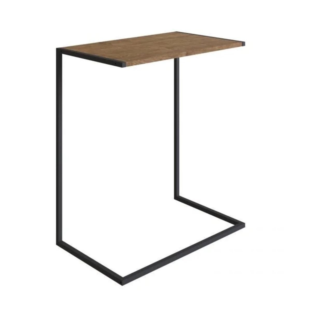 R&R MUEBLES - Mesa Lateral Kiriyama Negro y Marrón R&R MUEBLES