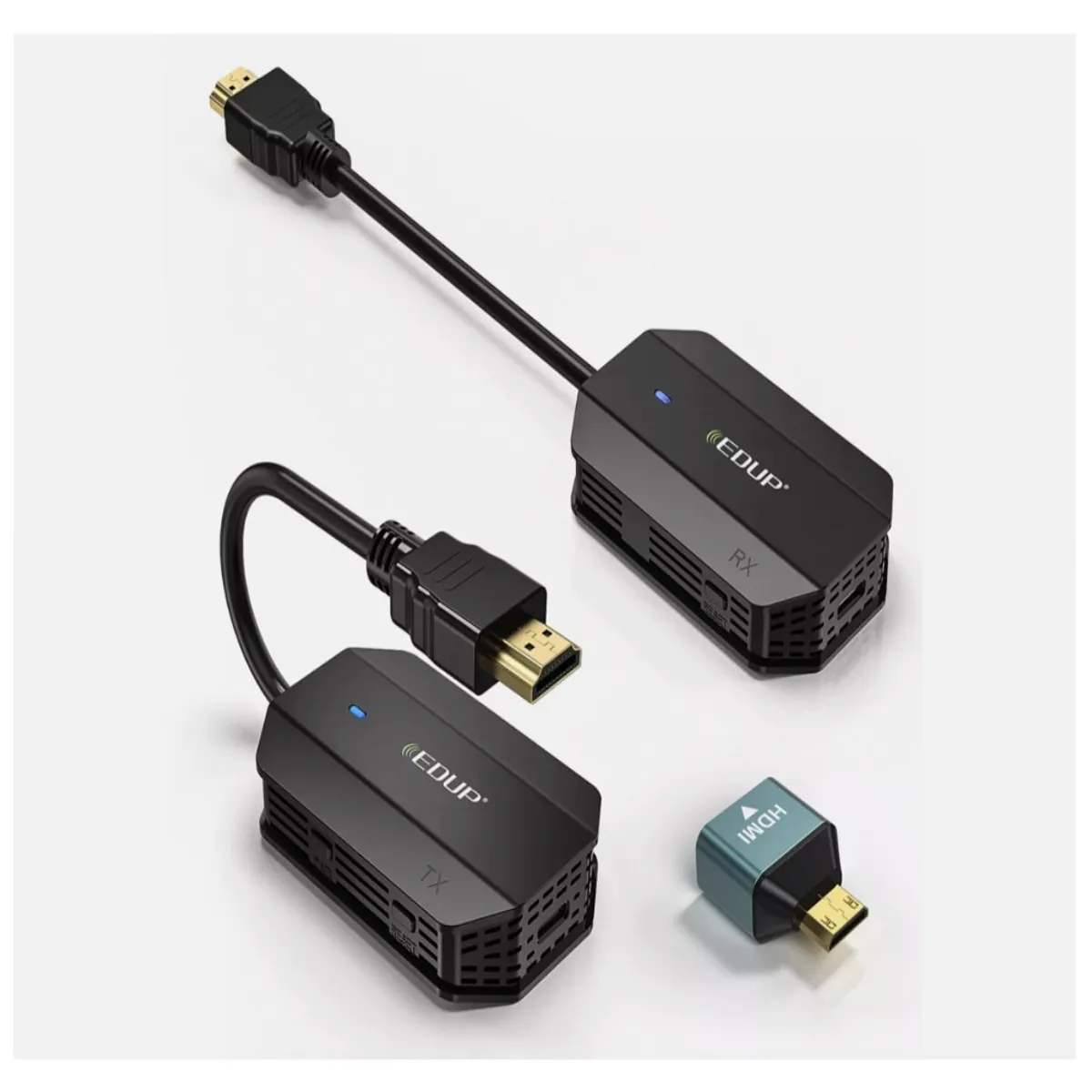GENERICO - Transmisor y receptor de video Edup HDMI inalámbrico