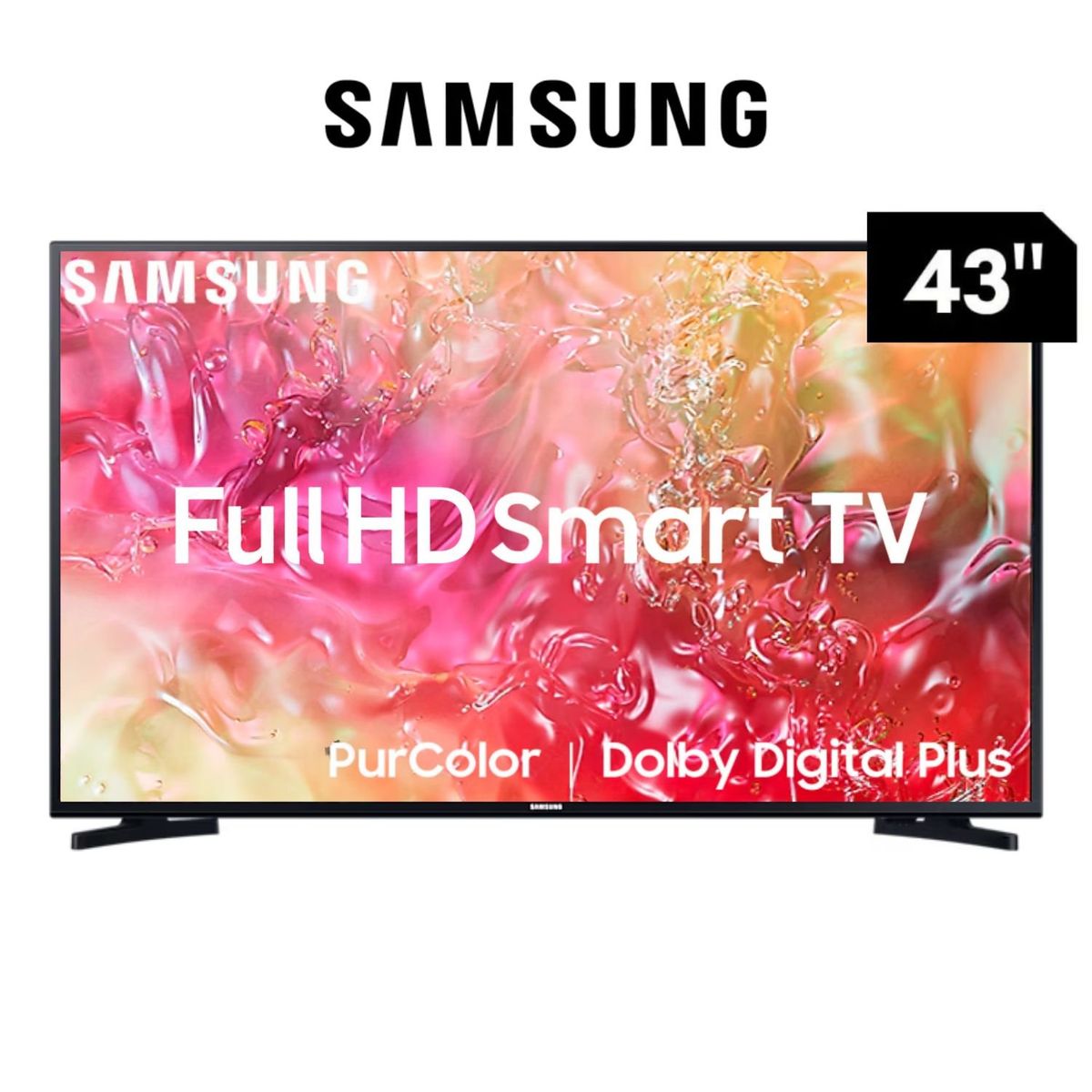 SAMSUNG - Televisor Samsung Smart TV 43 Pulgadas LED FHD UN43T5202AGXPE