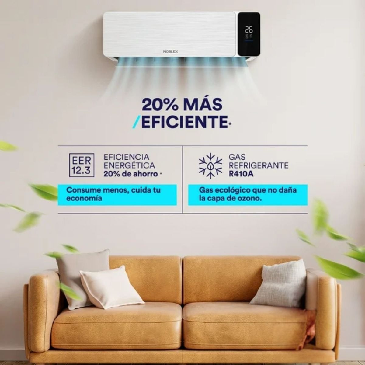 GENERICO - Aire Acondicionado Noblex Minisplit De 18000 BTUH Convencional Frío Solo