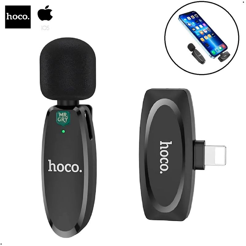 HOCO - Micrófono Hoco L15 Inalámbrico Lightning Inalambrico