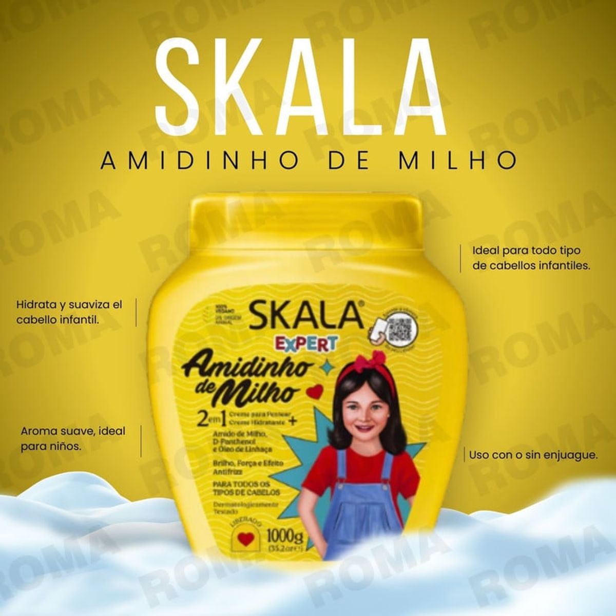Skala - CREMA TRATAMIENTO CAPILAR AMIDINHO DE MILHO KIDS