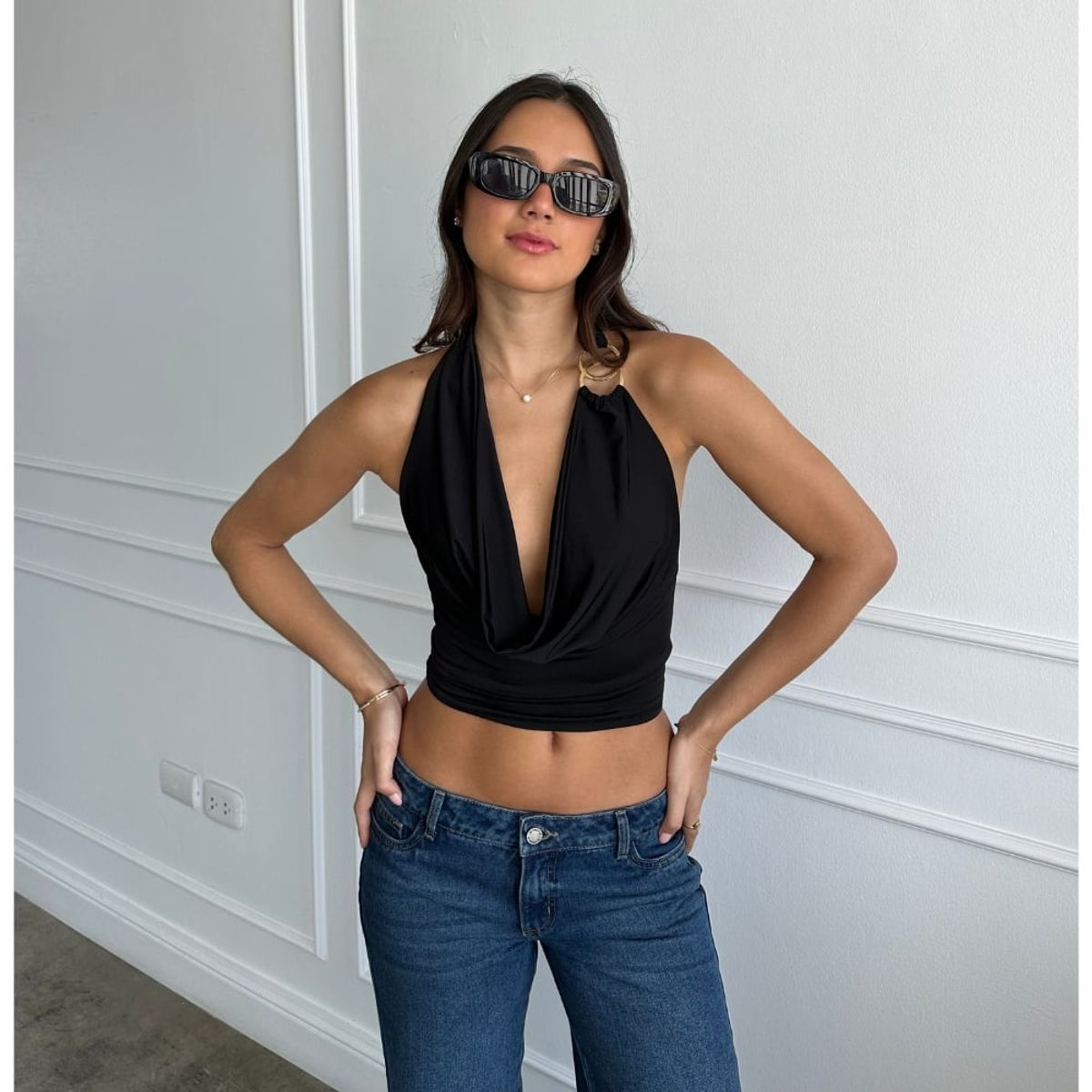 BETWEEN US - Top Escote Profundo Isa