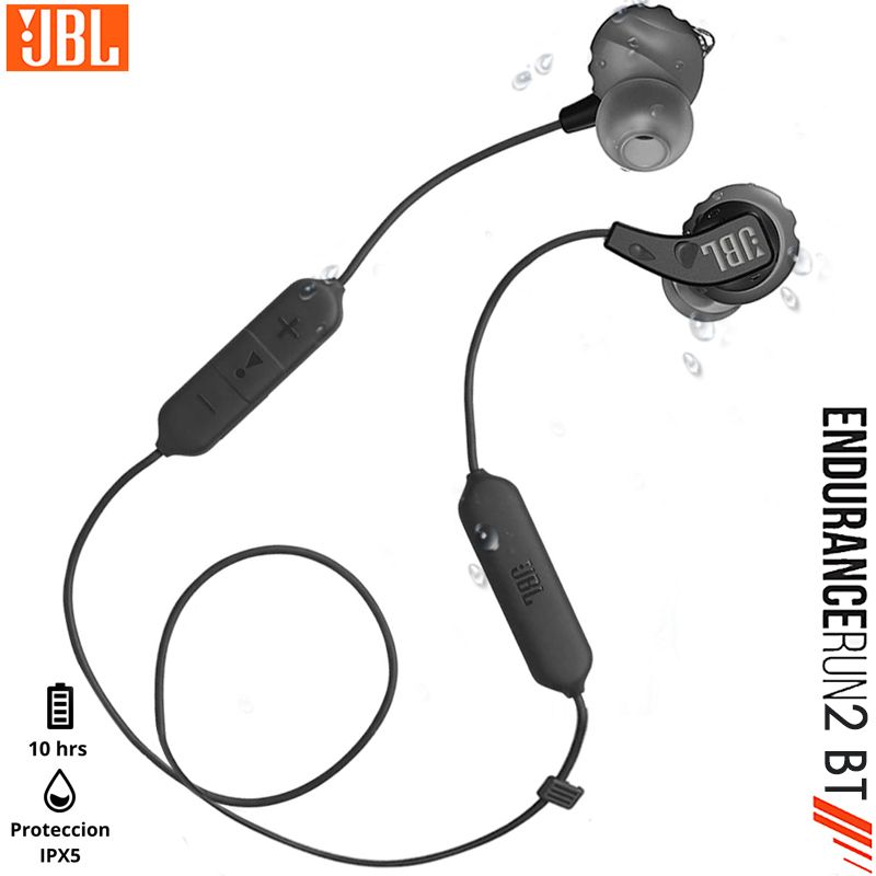 JBL - JBL Audifonos Bluetooth Deportivos IPX5 ENDURANCE RUN2 BT