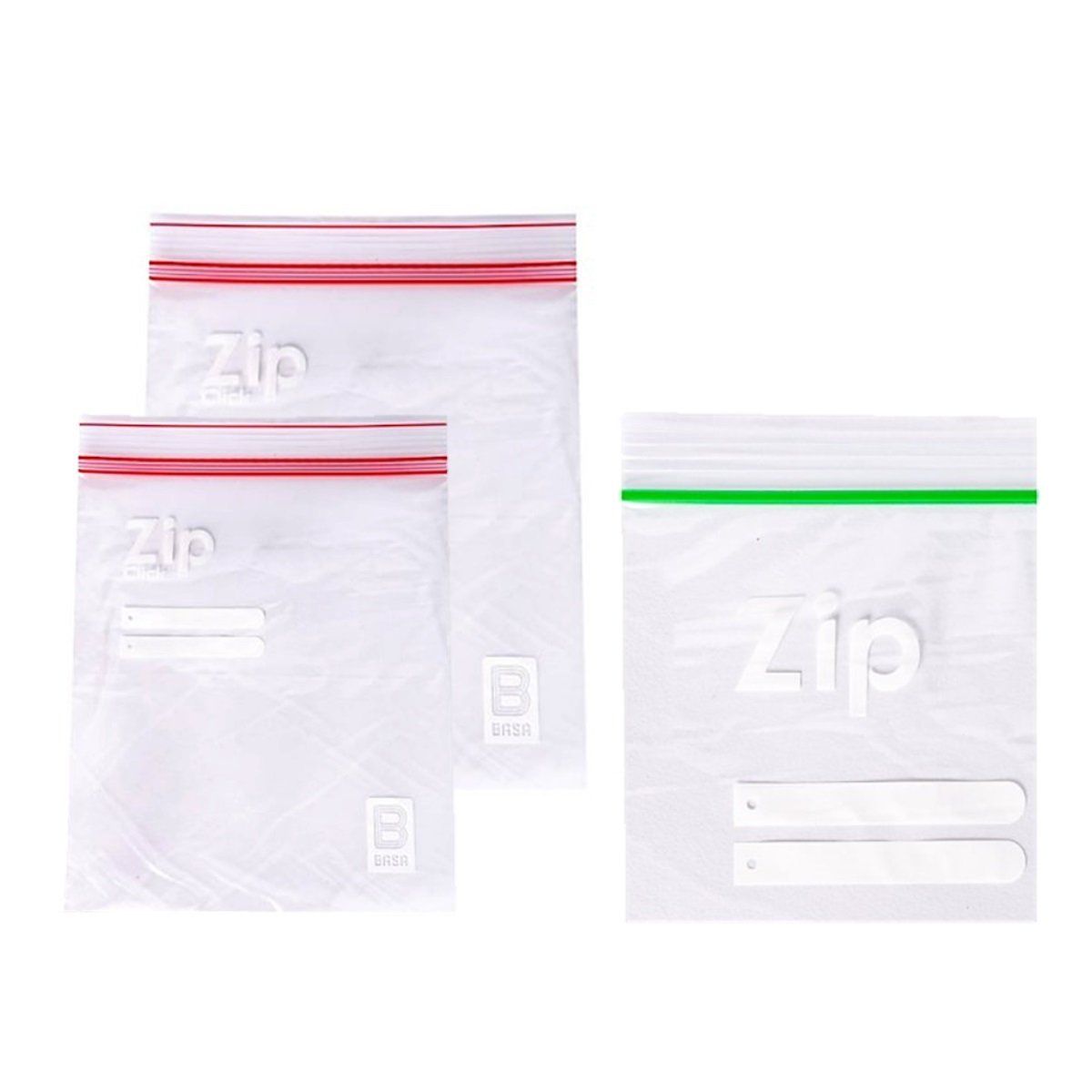 BASA - Set de 3 Paquetes de Bolsas Herméticas para Alimentos de la Lonchera - Basa