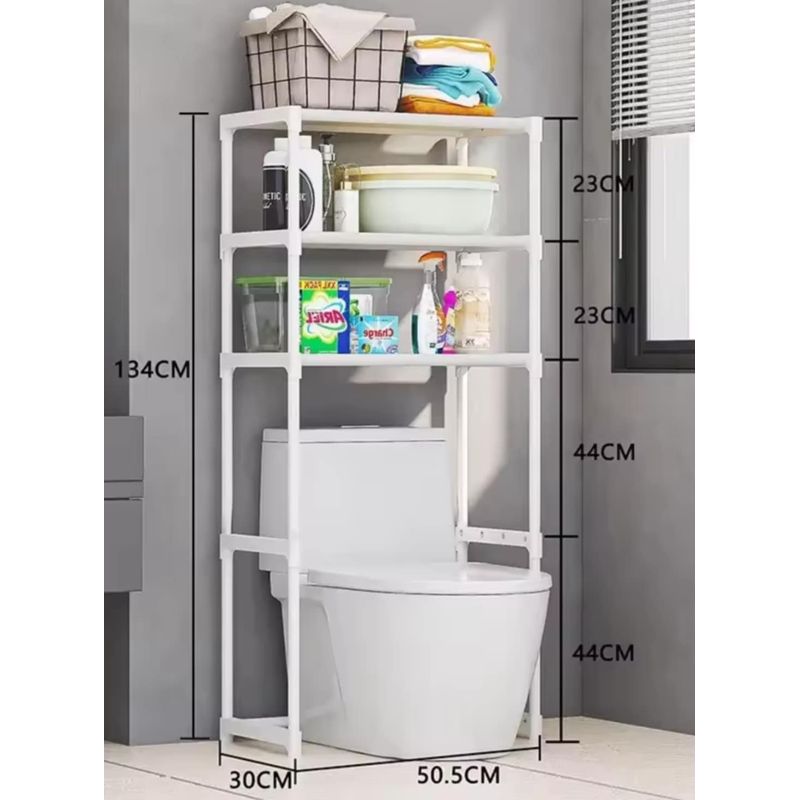 GENERICO - Organizador de Baño Multiusos 3 Niveles Resistente Estante Toilet Rack