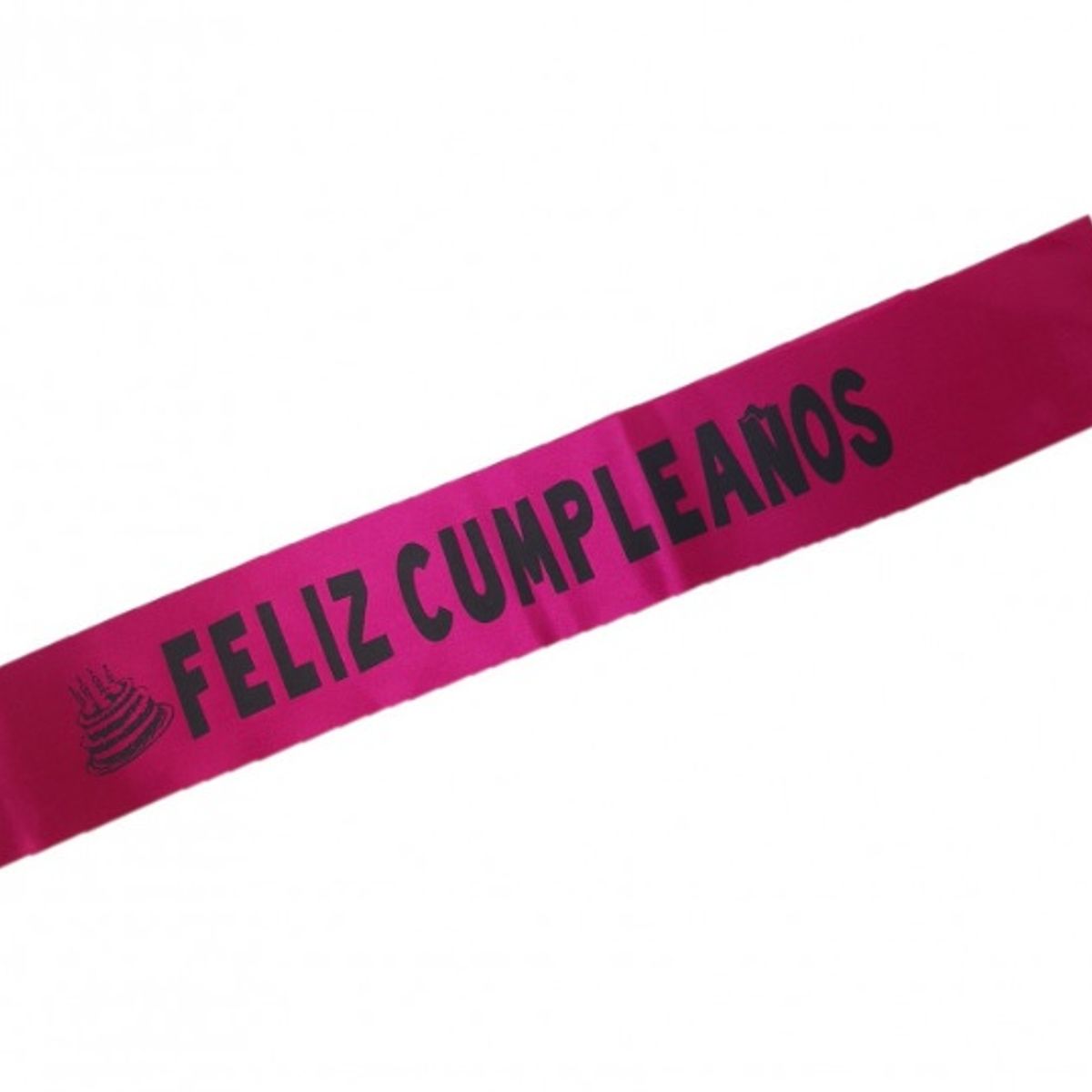 GENERICO - Banda feliz cumpleaños fiesta fucsia