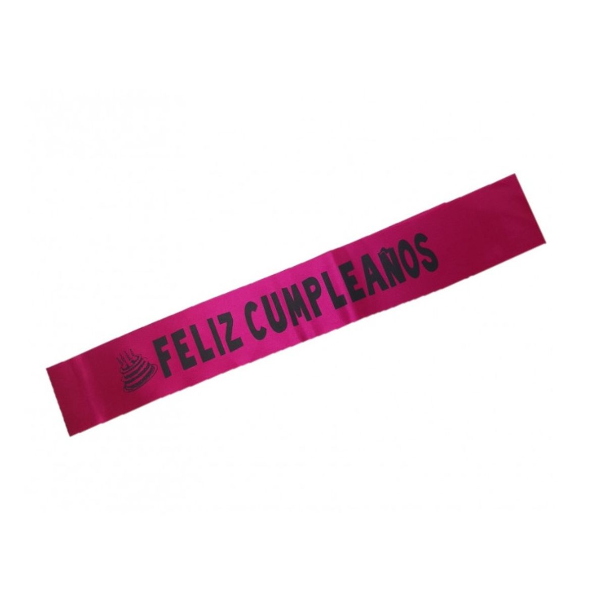 GENERICO - Banda feliz cumpleaños fiesta fucsia