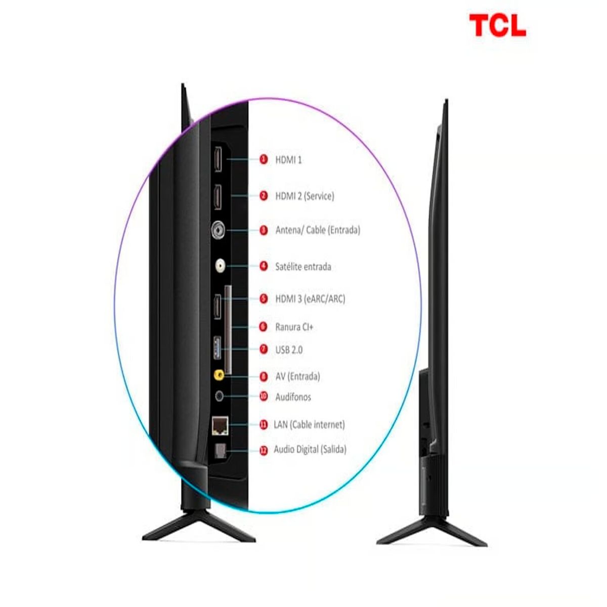 TCL - TELEVISOR TCL 43 4K HDR Smart TV Google TV 43P635