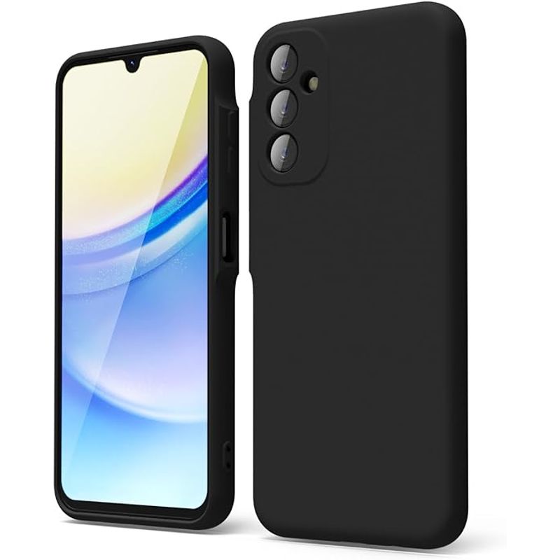 GENERICO - Case Protector para Samsung A15 Silicona Negro