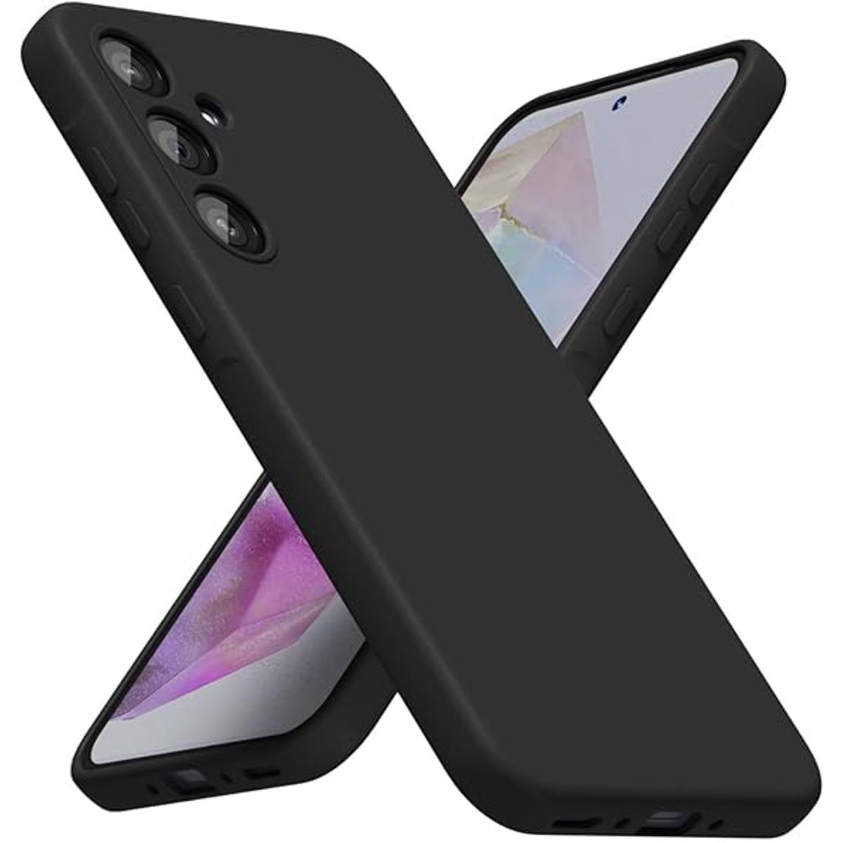 GENERICO - Case Protector para Samsung A30s Silicona Negro